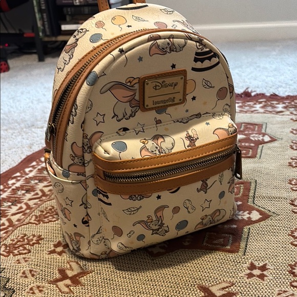 Disney - Loungefly Dumbo Cream and Brown Backpack
